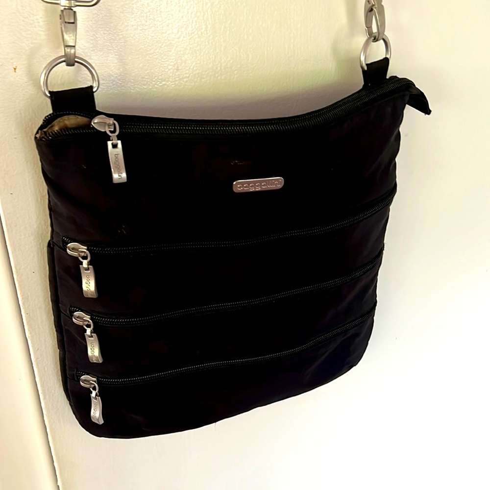 Baggallini Black Nylon Crossbody Bag